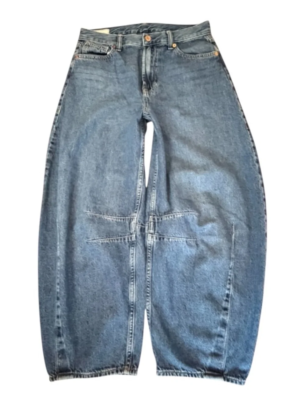 GAP 100% Cotton Hi Rise Horseshoe Jeans 27/4 Short Indigo Re-Posh Excel. Cond.